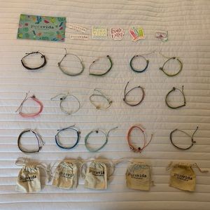 Pura Vida Bracelet and Sticker Lot